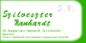 szilveszter manhardt business card